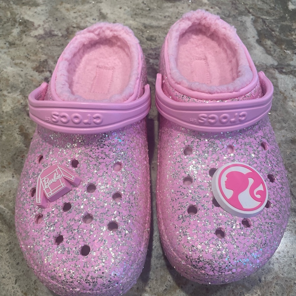 Big Kids Barbie Crocs